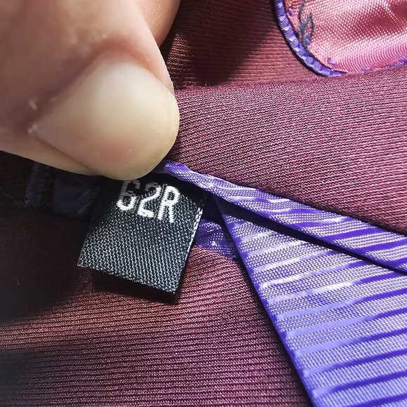 VINCI Men's Burgundy Double Breasted 6 Button Classic Fit Suit NEW - Picture 7 of 13